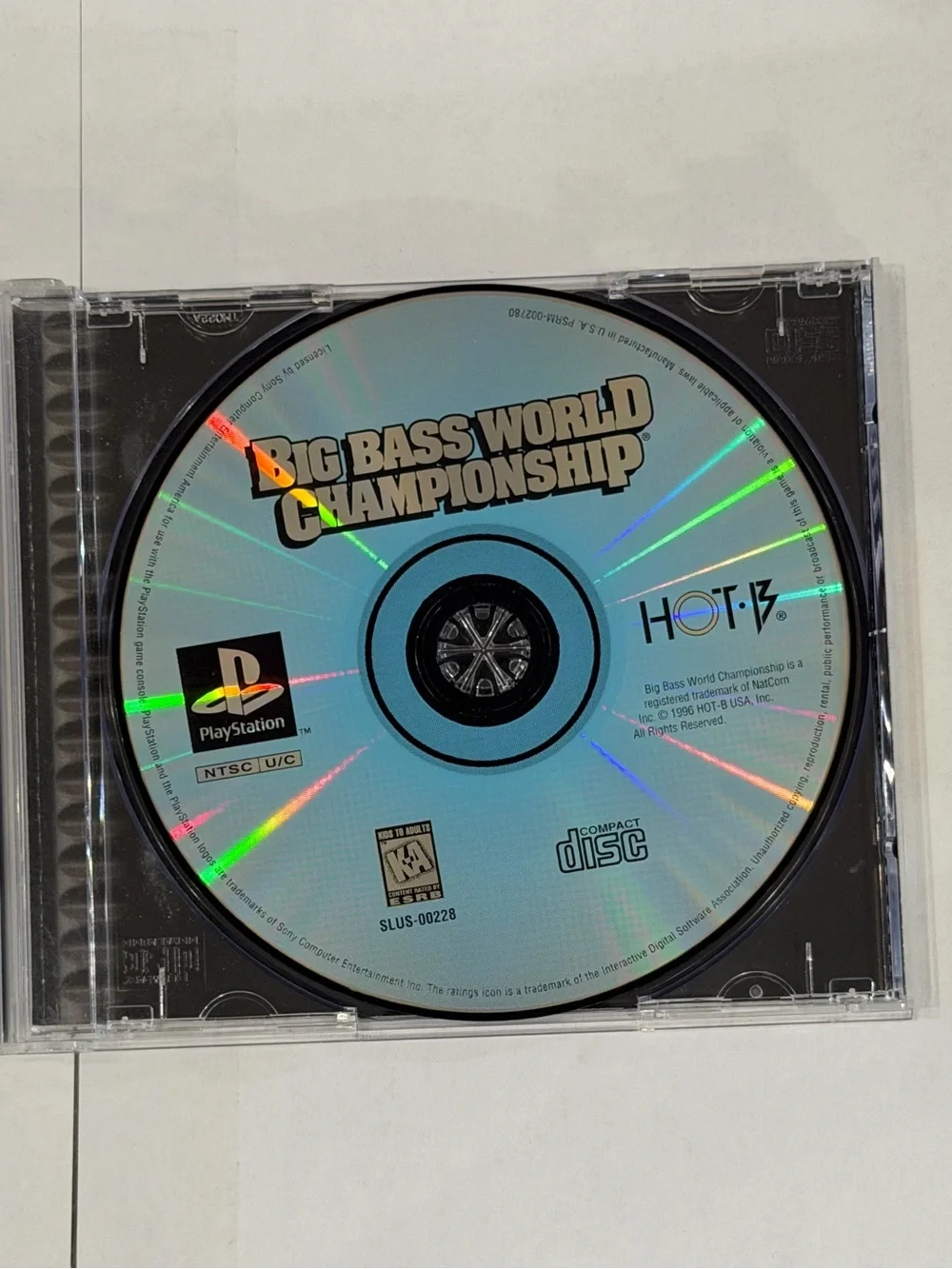 Big Bass World Championship PS1 Black Label CIB Tested Complete